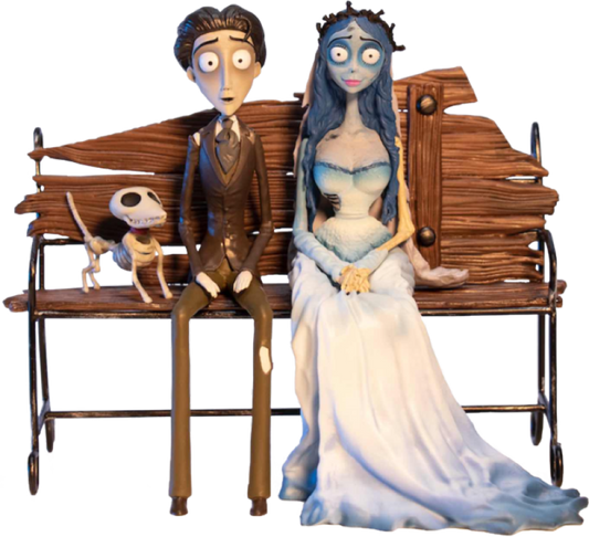 Pop Weasel Image of Corpse Bride - Victor and Emily on Bench 1:10 Scale Figure Set - SD Toys