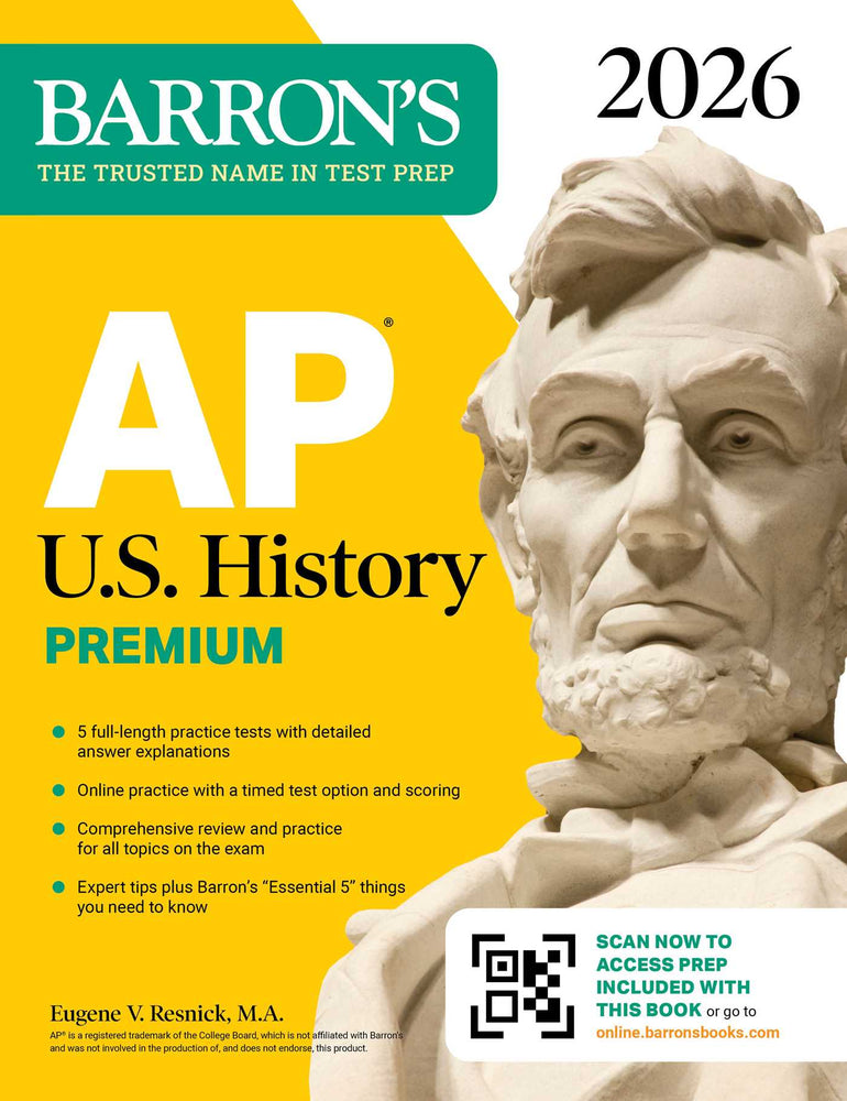 AP U.S. History Premium, 2026: Prep Book with 5 Practice Tests + Comprehensive Review + Online Practice image - Books - Image - Pop Weasel