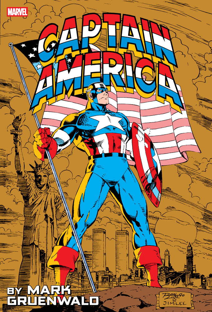 Captain America By Mark Gruenwald Omnibus Vol. 2 Ron Lim Anniversary Cover | Hardcover - Image - Graphic Novels - Image - Pop Weasel
