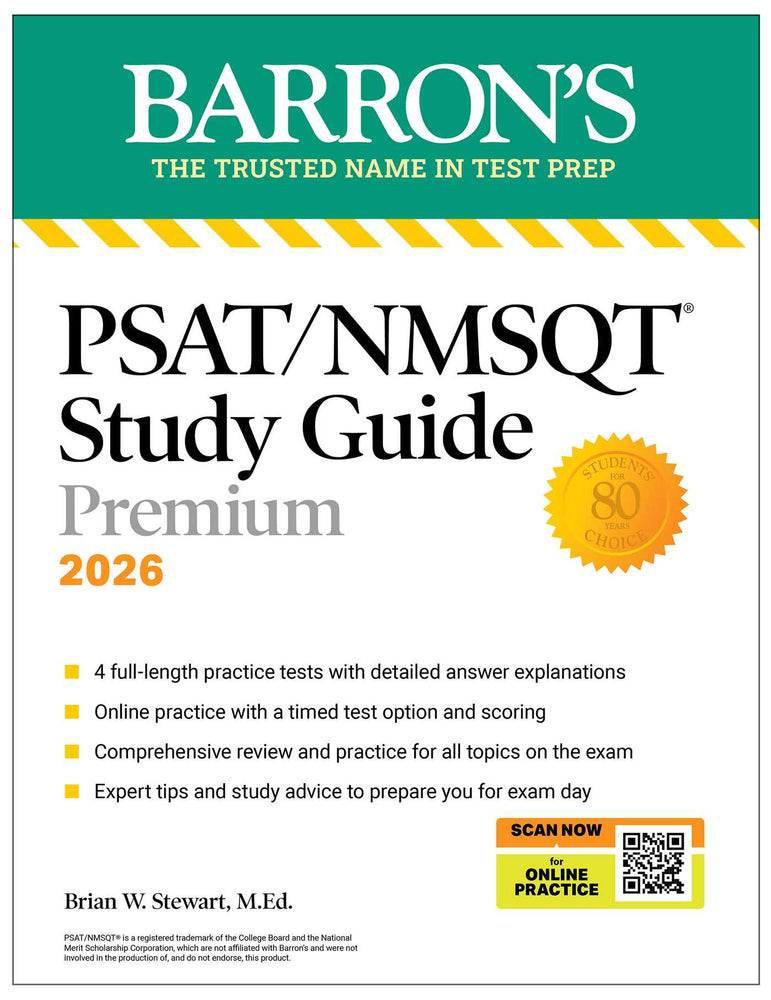 PSAT/NMSQT Premium Study Guide, 2026: 2 Practice Tests + Comprehensive Review+ 200 Online Drills image - Non-Fiction - Image - Pop Weasel