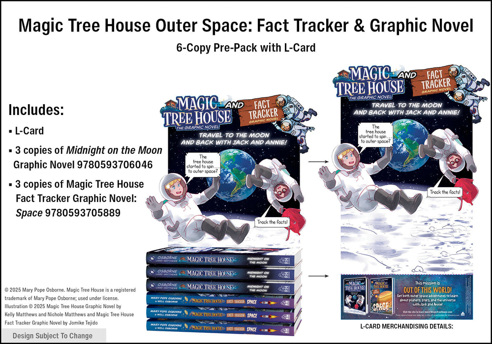 Magic Tree House Outer Space Fact Tracker & Graphic Novel 6-Copy Pre-Pack with L-Card Fall 2025 - Image - Books - Image - Pop Weasel
