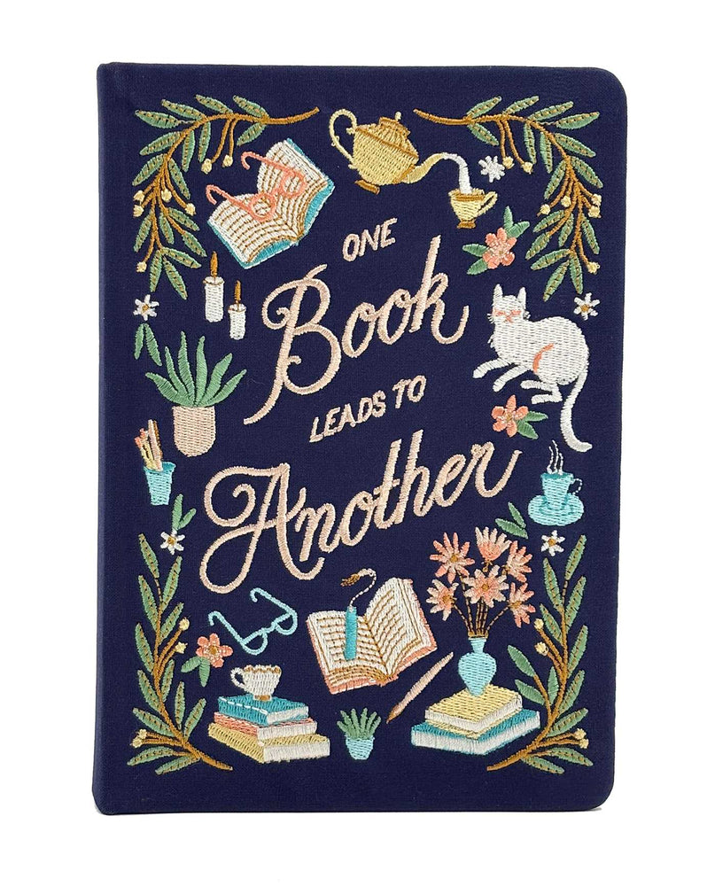 Book Lover's Embroidered Journal image - Stationery - Image - Pop Weasel