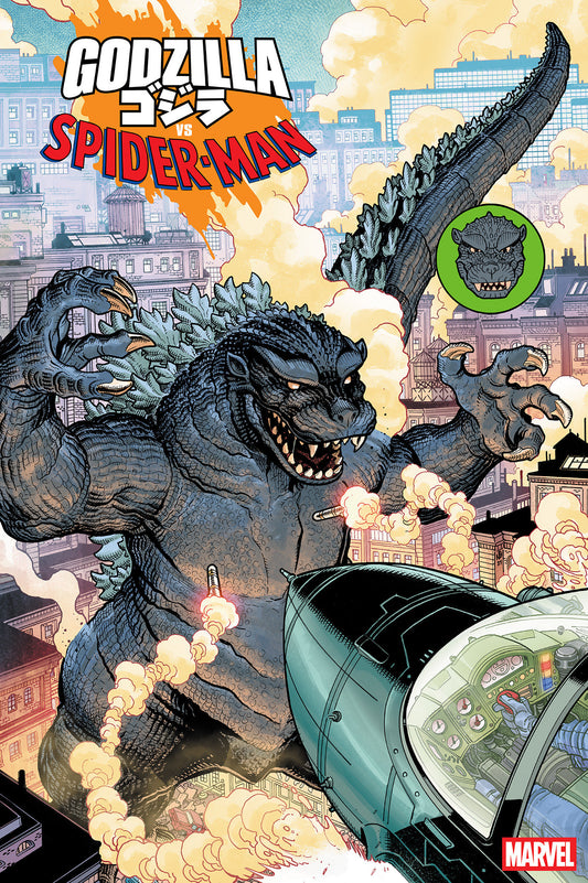 GODZILLA VS. SPIDER-MAN #1 NICK BRADSHAW MONSTER HOMAGE VARIANT - Image