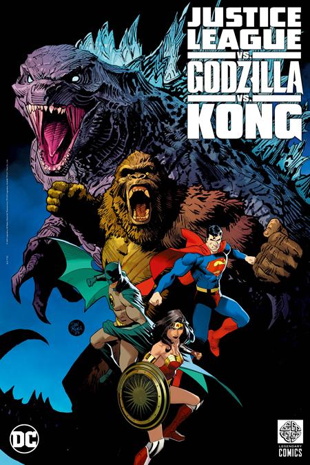 Justice League Vs Godzilla Vs Kong  Led Acetate Poster Insert - Image - Promotional - Image - Pop Weasel