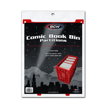 Comic Book Bin Partitions Red (3 Pack) image - Comic Accessories - Image - Pop Weasel