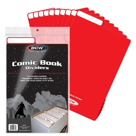 Comic Book Dividers Red (25 Pack) image - Supplies - Image - Pop Weasel