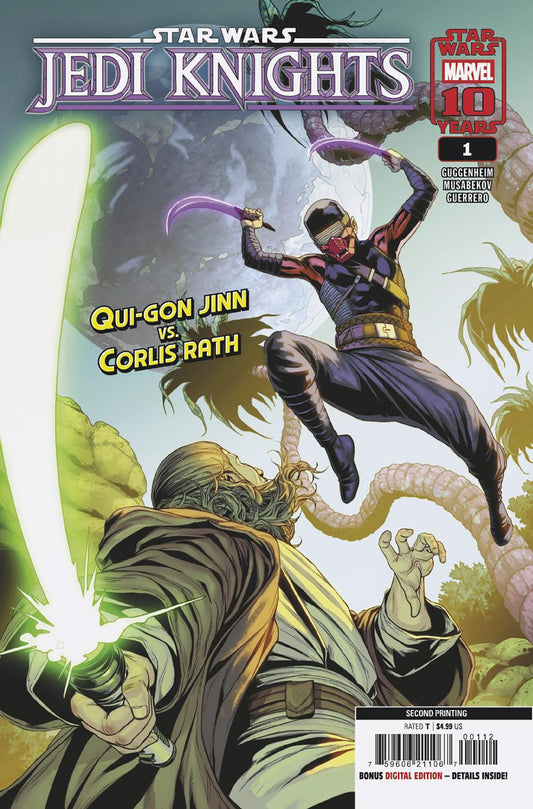 STAR WARS: JEDI KNIGHTS #1 MADIBEK MUSABEKOV 2ND PRINTING VARIANT - Image