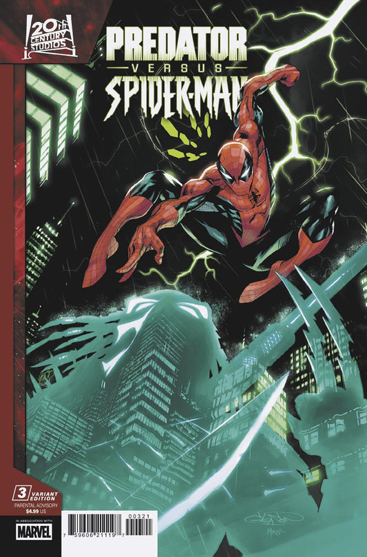 PREDATOR VS. SPIDER-MAN #3 PATRICK GLEASON VARIANT - Image