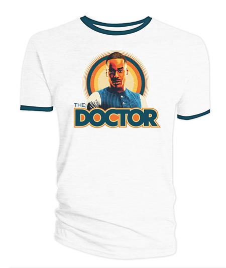 Doctor Who Fifteenth Doctor Retro Ringer T-shirt L - Image - Comics - Image - Pop Weasel