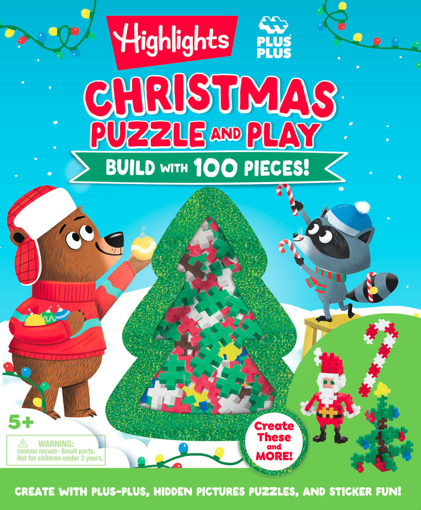 Christmas Puzzle and Play: Build with 100 Pieces! | Hardcover - Image - Children/Young Adult - Image - Pop Weasel