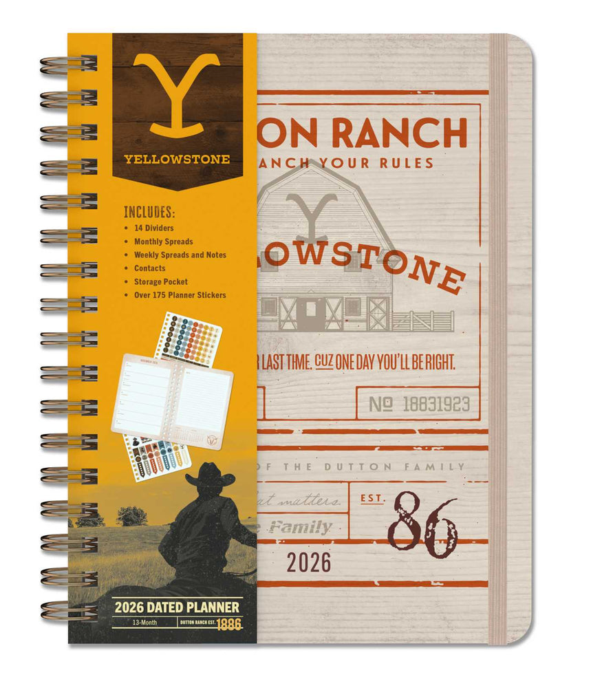 2026 Yellowstone: The Dutton Ranch 13-Month Weekly Planner image - Novelty - Image - Pop Weasel