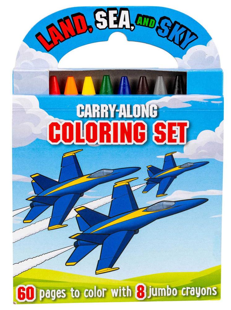 Land, Sea, and Sky: Carry-Along Coloring Set image - Books - Image - Pop Weasel
