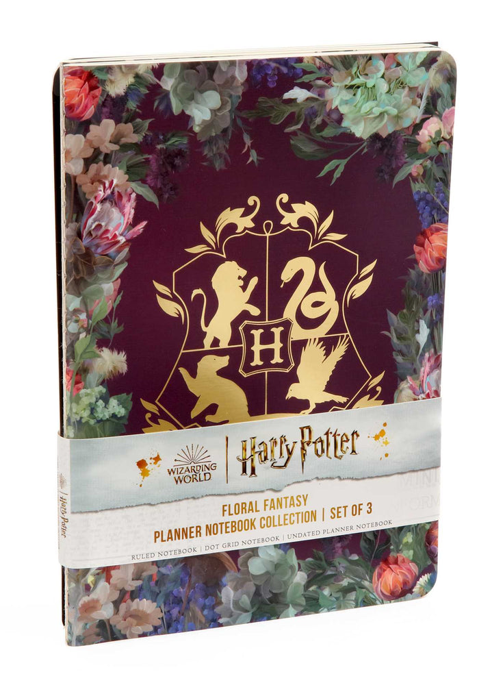 Pop Weasel Image of Harry Potter: Floral Fantasy Planner Notebook Collection (Set of 3) - Stationery - Image - Pop Weasel