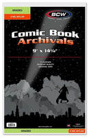BCW Comic Mylar Sleeves Graded '4 MIL' 9 X 14 1/2 (10 Pack)