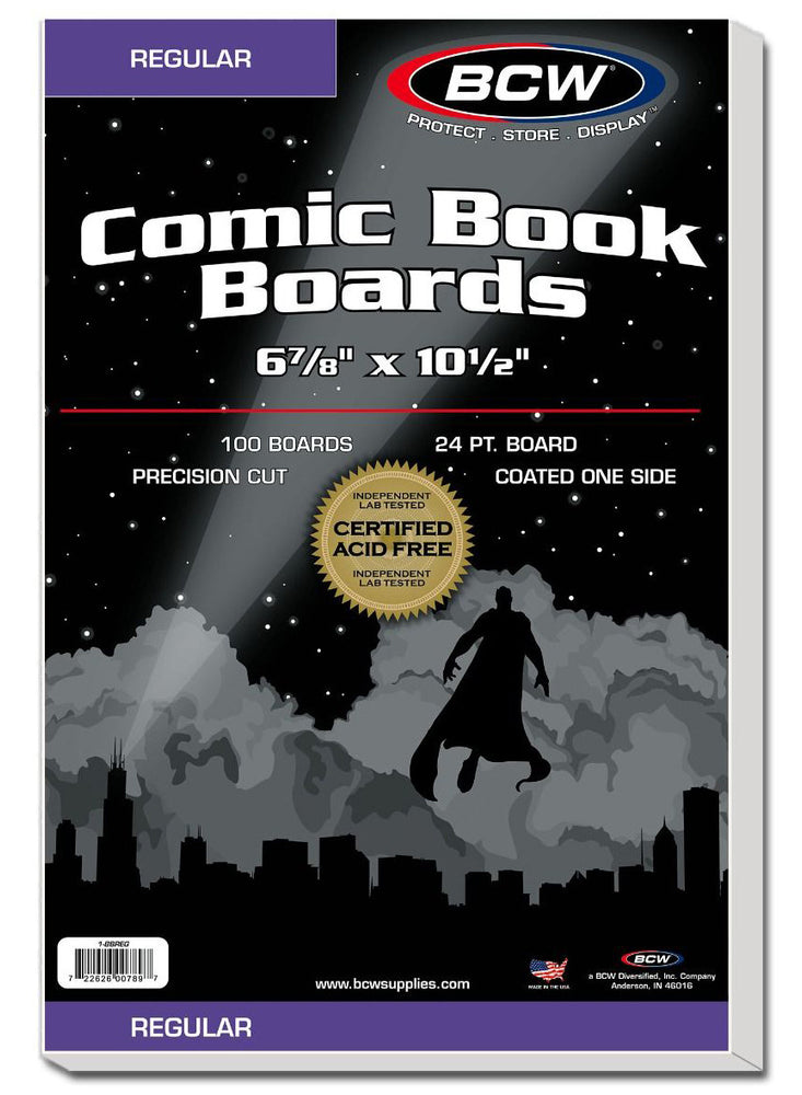 BCW Comic Book Regular Backing Boards (6 7/8 X 10 1/2) (100 Boards Per Packs) - Comic Accessories - Image - Pop Weasel