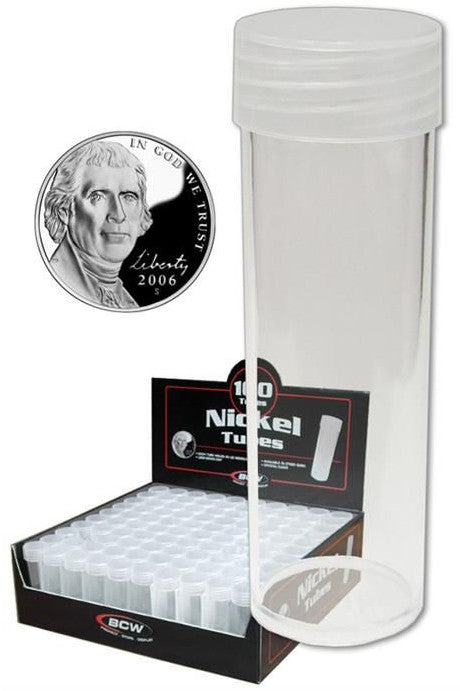 BCW Coin Safe Coin Tube Nickel - Collectable Storage - Image - Pop Weasel