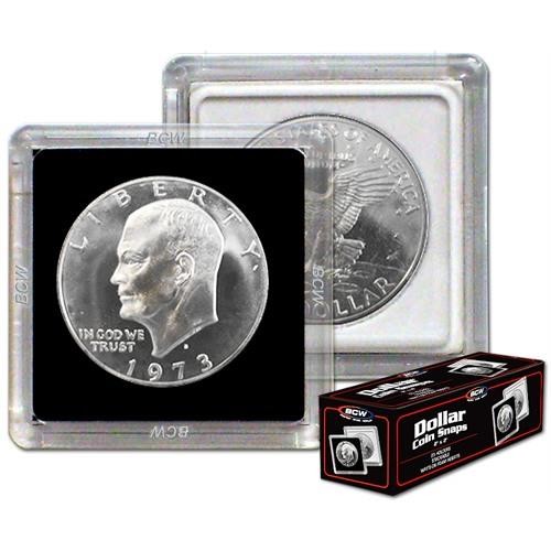 BCW Coin Snap Black Dollar (2" x 2") - Collectable Storage - Image - Pop Weasel