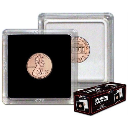 BCW Coin Snap Black Penny (2" x 2") - Collectable Storage - Image - Pop Weasel