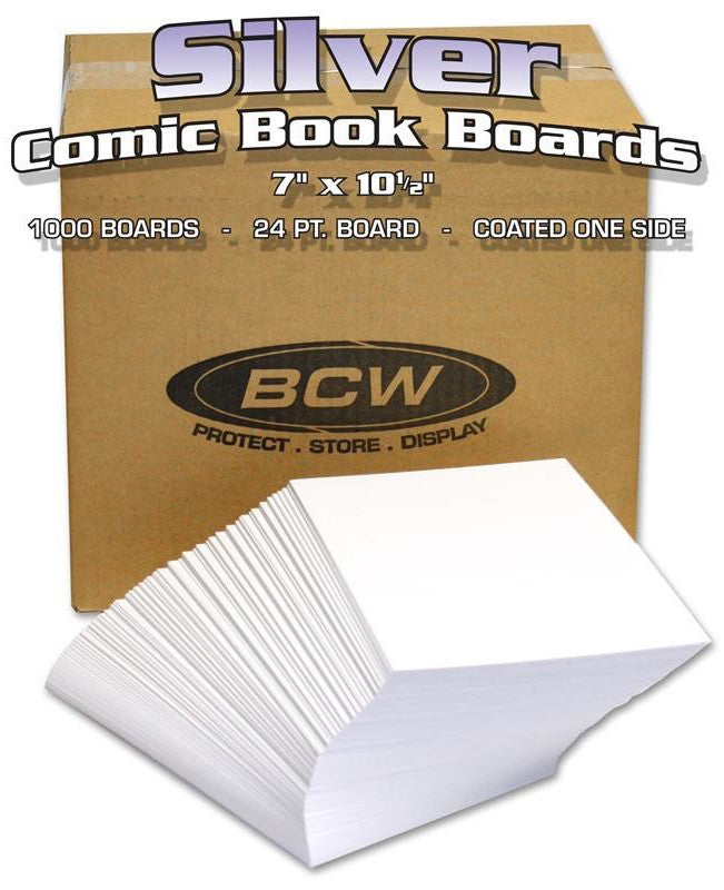 BCW Comic Book Backing Boards Silver Age Comics Bulk (7" x 10" 1/2) (1,000 Boards Per Pack) - Supplies - Image - Pop Weasel