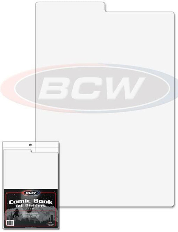 BCW Comic Book Dividers Tall (7" 1/4 x 11" 1/4) (25 Dividers Per Pack) - Supplies - Image - Pop Weasel