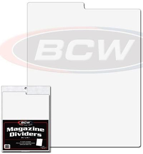 BCW Magazine Dividers (8" 1/2 x 11" 1/4) (25 Dividers Per Pack) - Supplies - Image - Pop Weasel