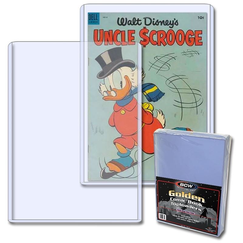 BCW Toploader Holder Comic Book Golden (8" x 11" x 5mm) (10 Holders Per Pack) - Supplies - Image - Pop Weasel