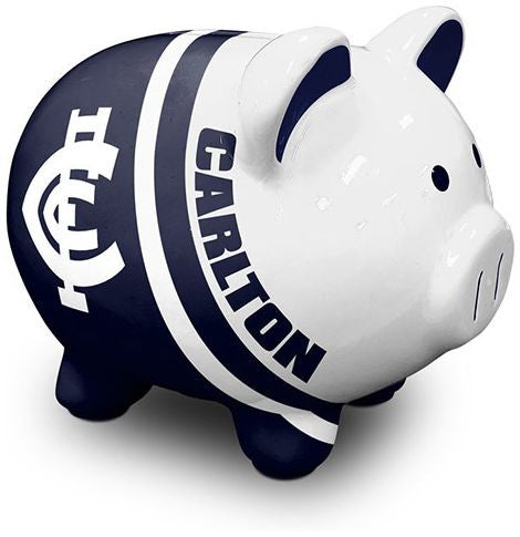 AFL Piggy Money Box Carlton Blues - Collectables - Image - Pop Weasel