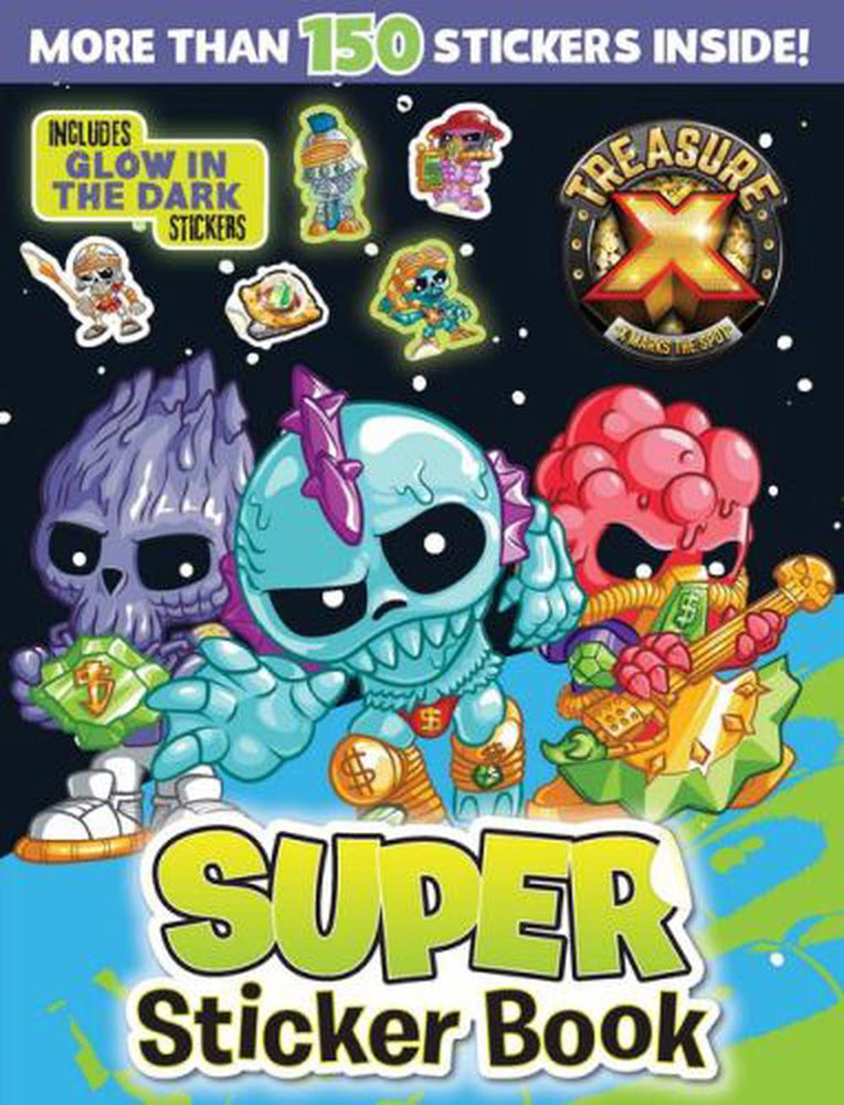 Treasure X: Super Sticker Book with Glow in the Dark Stickers - Books - Image - Pop Weasel