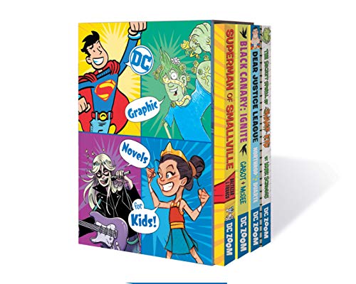Front Cover DC Graphic Novels for Kids Box Set 1 ISBN 9781779507044 - Graphic Novels - Image - Pop Weasel
