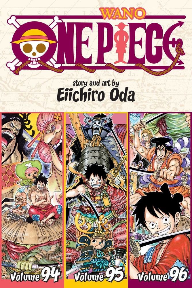 Front Cover One Piece (Omnibus Edition), Vol. 32 Includes vols. 94, 95 & 96 ISBN 9781974724062 - Manga - Image - Pop Weasel