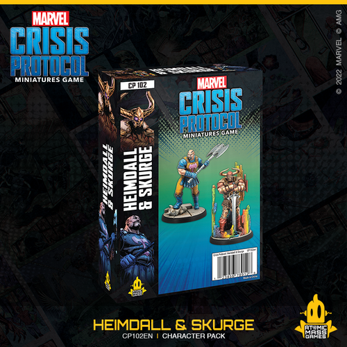 Pop Weasel Image of Marvel Crisis Protocol Miniatures Game Heimdall & Skurge - Board Games - Image - Pop Weasel