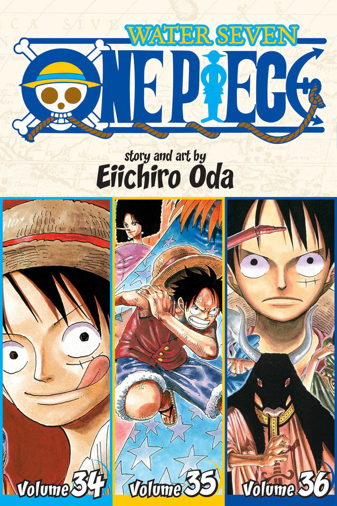 Front Cover One Piece (Omnibus Edition), Vol. 12 Includes vols. 34, 35 & 36 ISBN 9781421577791 - Manga - Image - Pop Weasel