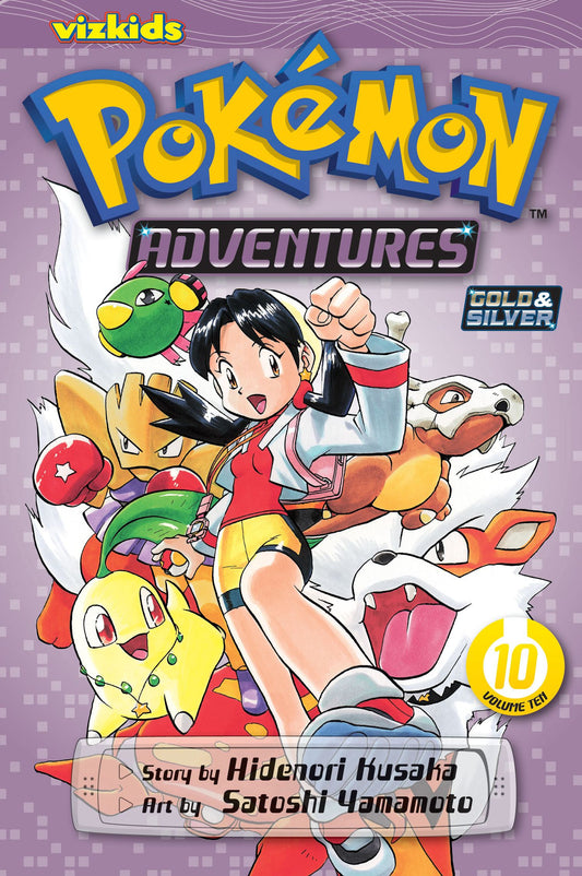 Front Cover - Pokémon Adventures (Gold and Silver), Vol. 10 - Pop Weasel