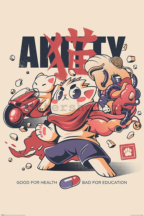 Pop Weasel Image of Illustra - Akitty Poster - Posters - Image - Pop Weasel