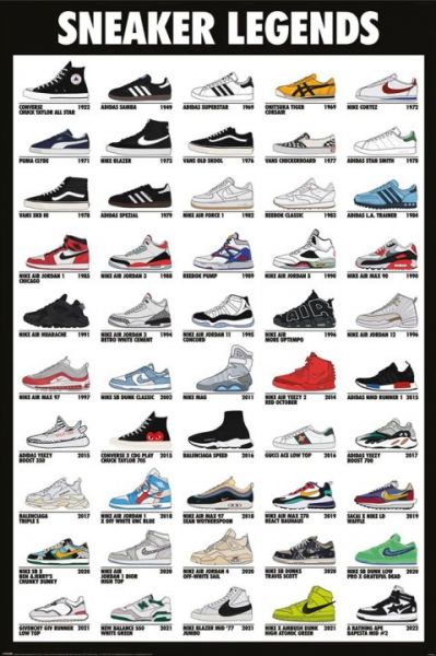 Pop Weasel Image of Sneaker Legends Poster - Posters - Image - Pop Weasel
