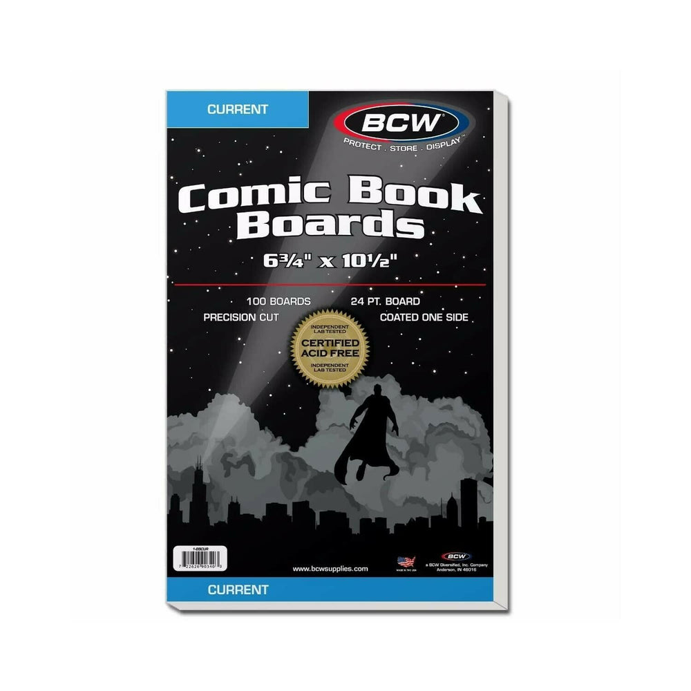 BCW Comic Backing Boards Current 6 3/4 x 10 1/2 (100 Pack) - Supplies - Image - Pop Weasel
