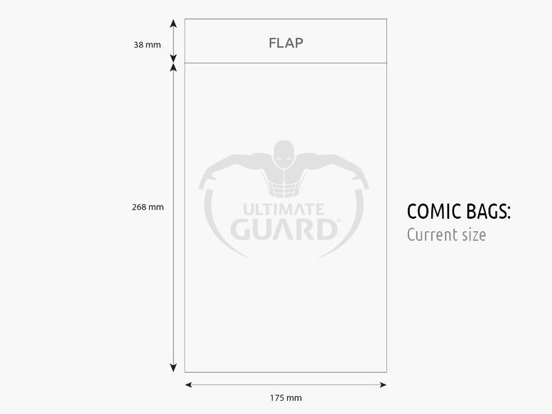 Pop Weasel Image of Ultimate Guard Comic Bags Current Size (100) - Comic Accessories - Image - Pop Weasel